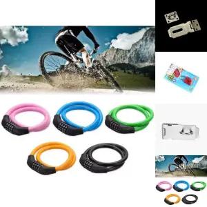 자전거 블루 비밀 번호 자물쇠 키 도난방지