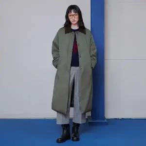 [LAP](강남점)(웰론)카라배색 발마칸 패딩코트 AR4PDA70