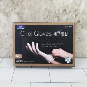 크린랩 쉐프장갑M (40매입)