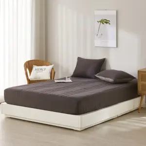 국내생산 사계절 홑겹 누빔매트리스커버 워싱 마이크로 방수 토퍼형 SS Q K