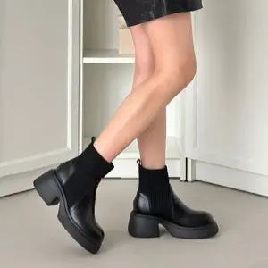 홀릭 hsm002 여자 워커 천연소가죽 발편한 부츠 슈즈