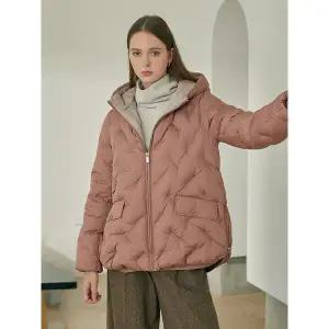 [마르조]1종]볼륨카라 자수 다운HBFFU317