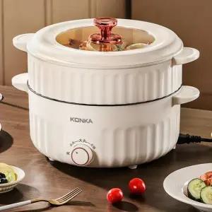 BUPA 멀티쿠커찜기 가정용 캠핑 전골 분리형 이중 여행용 다용도