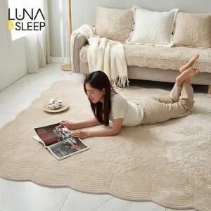 [특대형]장모 극세사 목화솜 자수 퀼팅 카페트