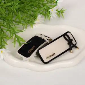 [콩심팥심]시후주얼리 머리핀 배색 레더 매듭 러브미 HA889Hp 헤어슈슈 스크런치