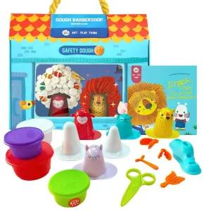 유아 미용실 곡물클레이 찰흙 찍기도구 동물모형세트 머리꾸미기 소꿉놀이 완구 파마