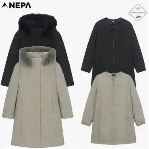 [롯데백화점]네파 여성 아르테 3IN1 롱 구스코트 다운(다운+이너다운) 7K82074