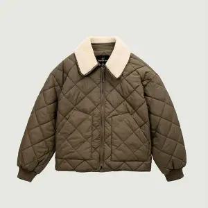 [행텐] 틴즈 여아 원더후 퍼 카라 패딩 퀄팅 점퍼 올리브