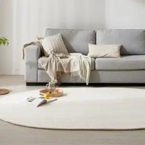 멜로우 극세사 러그 워셔블 타원형 카페트 (200x250)