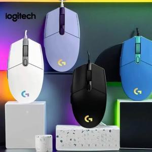 PC Mac 컴퓨터 및 노트북용 최대 8000 DPI의 레인보우 광학 센서를 갖춘 Logitech G102 유선 USB 게이밍 마우스