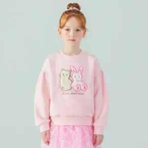 [아이러브제이] 캣래빗 기모 맨투맨 티 JXWTO11