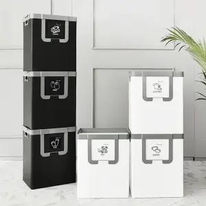 재활용 수거함 나누미 3단 공간 마법사청소분리함 재정리함 재함 쓰레기 분리함 가정용재함 용분리함