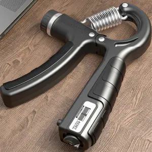 무소음 카운트 악력기 악력측정기 손 완력기 압력기 운동 강도조절 디지털 손가락 재활