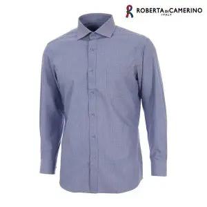 [대구백화점] [로베르따셔츠]TR스판 블루 솔리드 일반핏 셔츠(RO3-302-2)