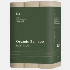 가치생활 오가닉 대나무 천연펄프 3겹 고급롤화장지