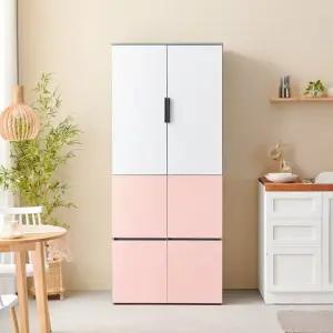 C3393 광폭 냉장고형 6도어 수납장 800 6colors 착불