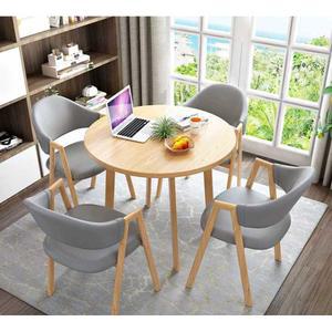 원형 테이블 의자 4인용 세트 휴게실 테라스 카페 원탁