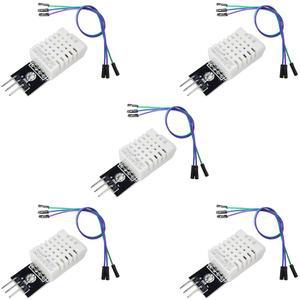 아두이노, ESP32, 라즈베리 파이용 DHT22 온도 및 습도 센서 모듈, 5개