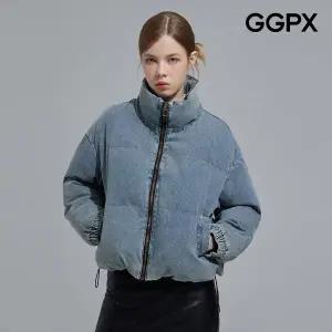 [GGPX] 캐주얼 스트링 데님 패딩 점퍼 (GPAJP027F)