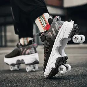 바퀴달린 신발 롤러 슈즈 인라인 휠 운동화 4륜