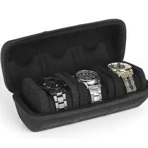 충격흡수 하드케이스 손목시계 보관함 3칸 여행용 팔찌 수납 정리 트레이 시계함