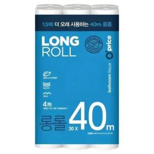 오프라이스 빅롤 3겹 화장지 (40롤) 30m 대용량 휴지