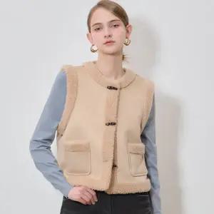 [르오트(LeOT)] 호주산 양모100 FAUX 무스탕 베스트