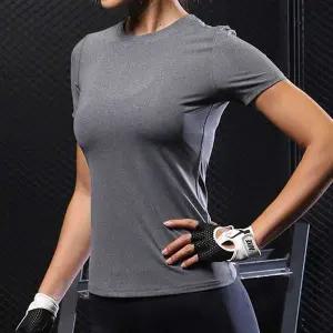 [콩심팥심]여자 쿨 반팔 운동 요가복 상의 슬림핏 피트니스웨어
