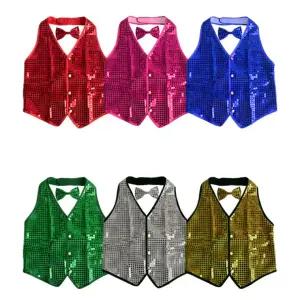 기획전 행사 의상 시즌추천 반짝이 이벤트 성인 웨이터조끼