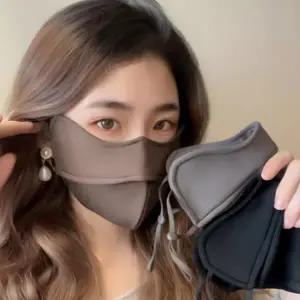 겨울 방한 마스크 귀걸이형 런닝 남성 골프 방한 마스크 겨울 김서림 래스팅 방지 구멍 입체 부분 등산