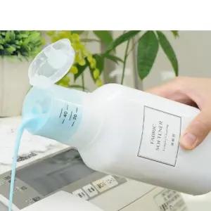 엘이씨 원터치 계량캡 세탁세제통 소분용기 600ml