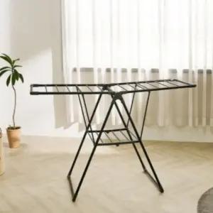 락앤락 튼튼 빨래건조대 카본스틸 2단 이불 가정 블랙
