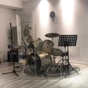 아크릴 드럼부스 파티션 가림막 소음 녹음실 부스 A.