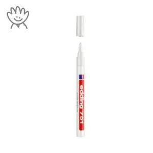 페인트마카 에딩751 백색 1~2MM 유성 다용도표면 독일제 커머스픽201