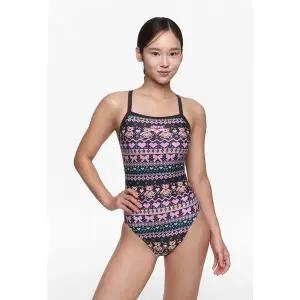 [아레나](대구신세계)여성 일반 니팅 베어 원피스 싱글 크로스 스트랩백 수영복(A5FL1LO10) BRW(브라캡...