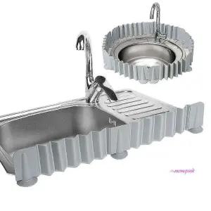 삼정331회색 물?이 싱크대 실리콘 물튀김방지 씽크대 씽크물막이 싱크물막이 자바라tuv824