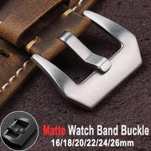 스텐 시계 밴드 버클 공용 버튼 16/18/20/22/24/26mm Panerai 매트 광택 액세서리 실버 블랙