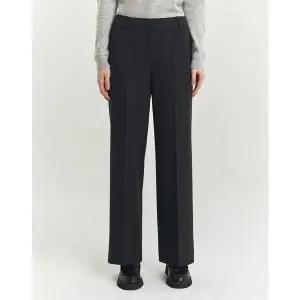 헤지스레이디스 브랜드관 24FW 기모 세미와이드 팬츠 차콜그레이 HSPA4D905CG 348154