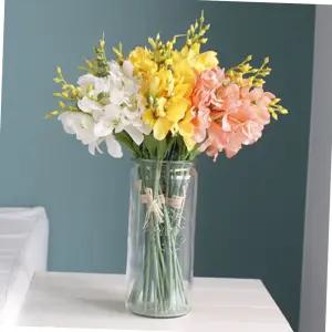 예쁜 후리지아꽃 조화 거실 꽃장식 꾸미기 화사한