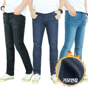 기니디샵 남자 빅사이즈 데일리 기모 청바지 스판 데님 WSP014