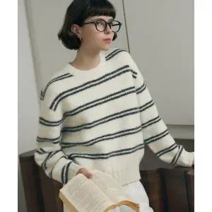 [드로우핏 우먼](타임스퀘어점패션관)멜로우 스트라이프 풀오버 니트 [3COLOR]