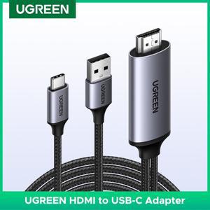 UGREEN HDMI to USB C 케이블 어댑터, 오디오 비디오 디스플레이, 4K 60Hz HDR HDCP2.2 돌비, PS4/5 스위치