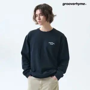 [그루브라임]남성 3단쭈리 맨투맨(가슴로고/세미오버핏) (HRTSCTM101M)