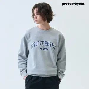 [그루브라임]남성 3단쭈리 맨투맨(아치로고/세미오버핏) (HRTSCTM102M)