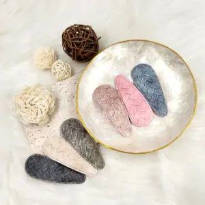 [골드스마일]귀여운머리핀 pu가죽 연예인머리핀 혼주머리핀