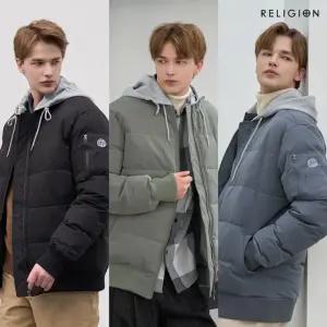 릴리전 25FW 디테처블 후드 패딩 점퍼 1종, 남성