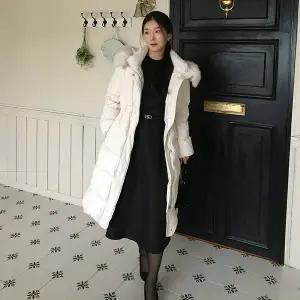 잇미샤 25 FW FOX 후드 구스다운 롱패딩 ITPCZPD340 781404