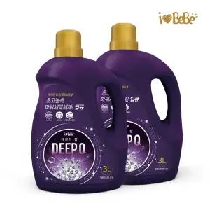 아이러브베베 딥큐 라벤더향 세탁세제 3L 2개 딥클린 액체형 대용량 드럼용 일반용 통돌이 세탁기