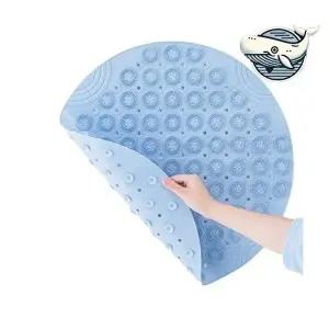 고품질 부드러운 실리콘 욕실 발매트 원형형 샤워홈 발씻기 지압매트 풋케어 발브러쉬 실리콘돌기 WFH8WU4