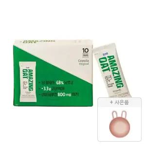 어메이징오트 그래놀라 30g, 10입, 1개 + 증정(애니멀 시리얼볼 래빗, 2P, 1개)